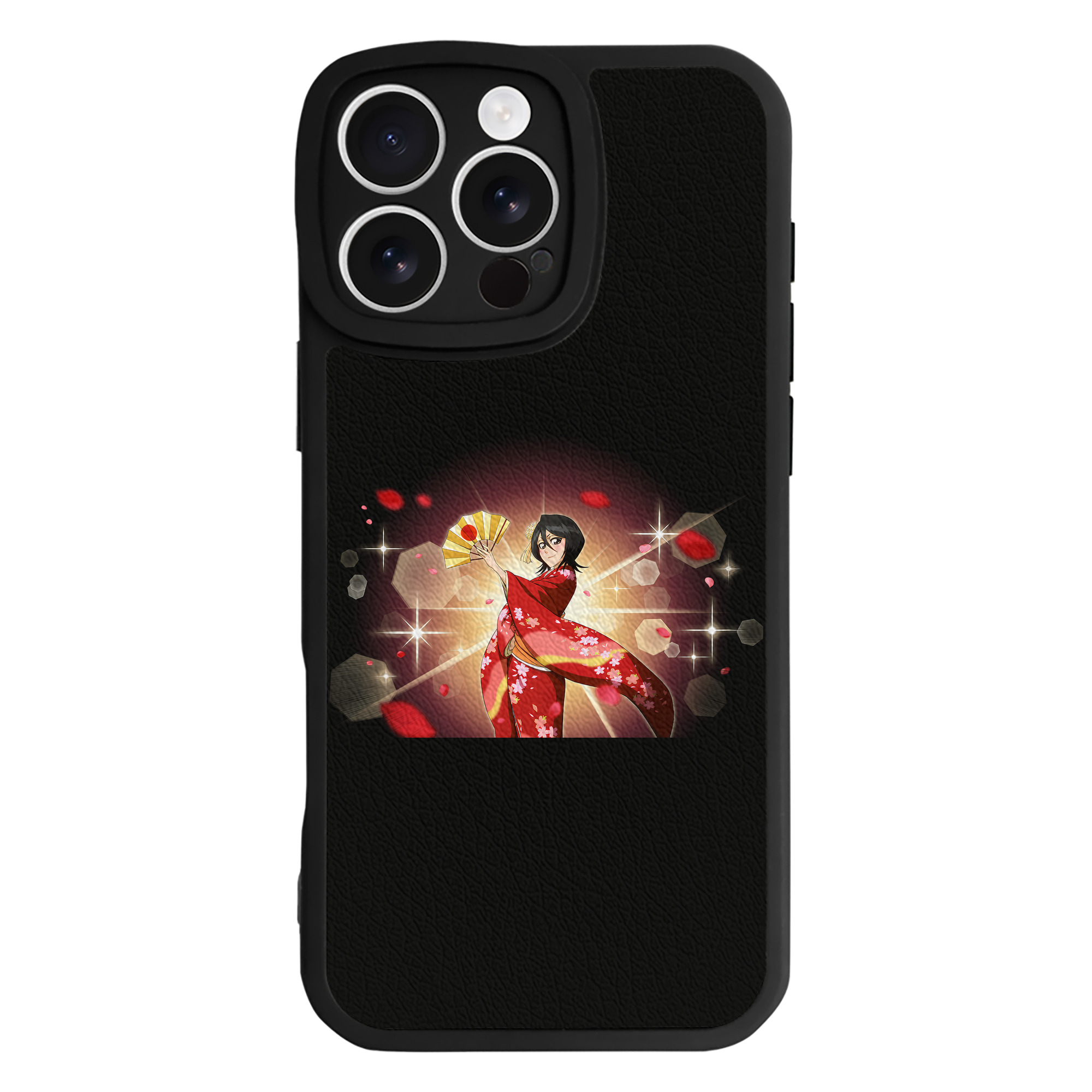 （画像用） ブリーチ 朽木ルキア BLEACH Kuchiki Rukia 【iPhone 16シリーズ対応】シリコンスマホケース（レザー調） 材質：シリコン